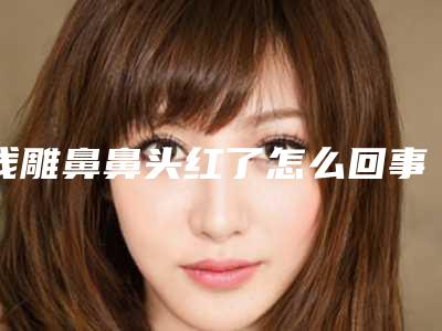 线雕鼻鼻头红了怎么回事,线雕鼻从鼻头曲线