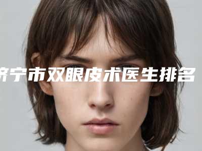济宁市双眼皮术医生排名前十位实力比拼-邢芝霞医生别错过