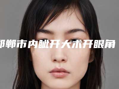 邯郸市内眦开大术开眼角医院排行榜前十佳正规之选-邯郸市内眦开大术开眼角整形医院